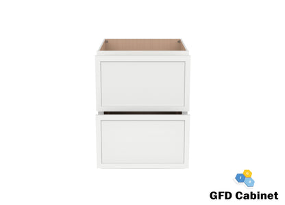 2DB36 Slim Shaker 2-Drawer Base Cabinet 36"Wx34-1/2"Hx24"D