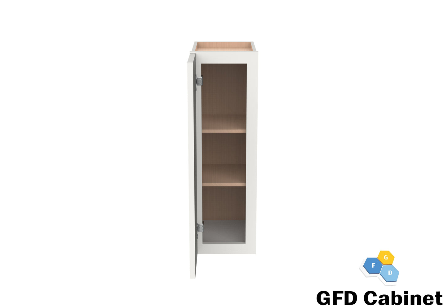 W1542 Slim Shaker Wall Cabinet 15"Wx42"Hx12"D