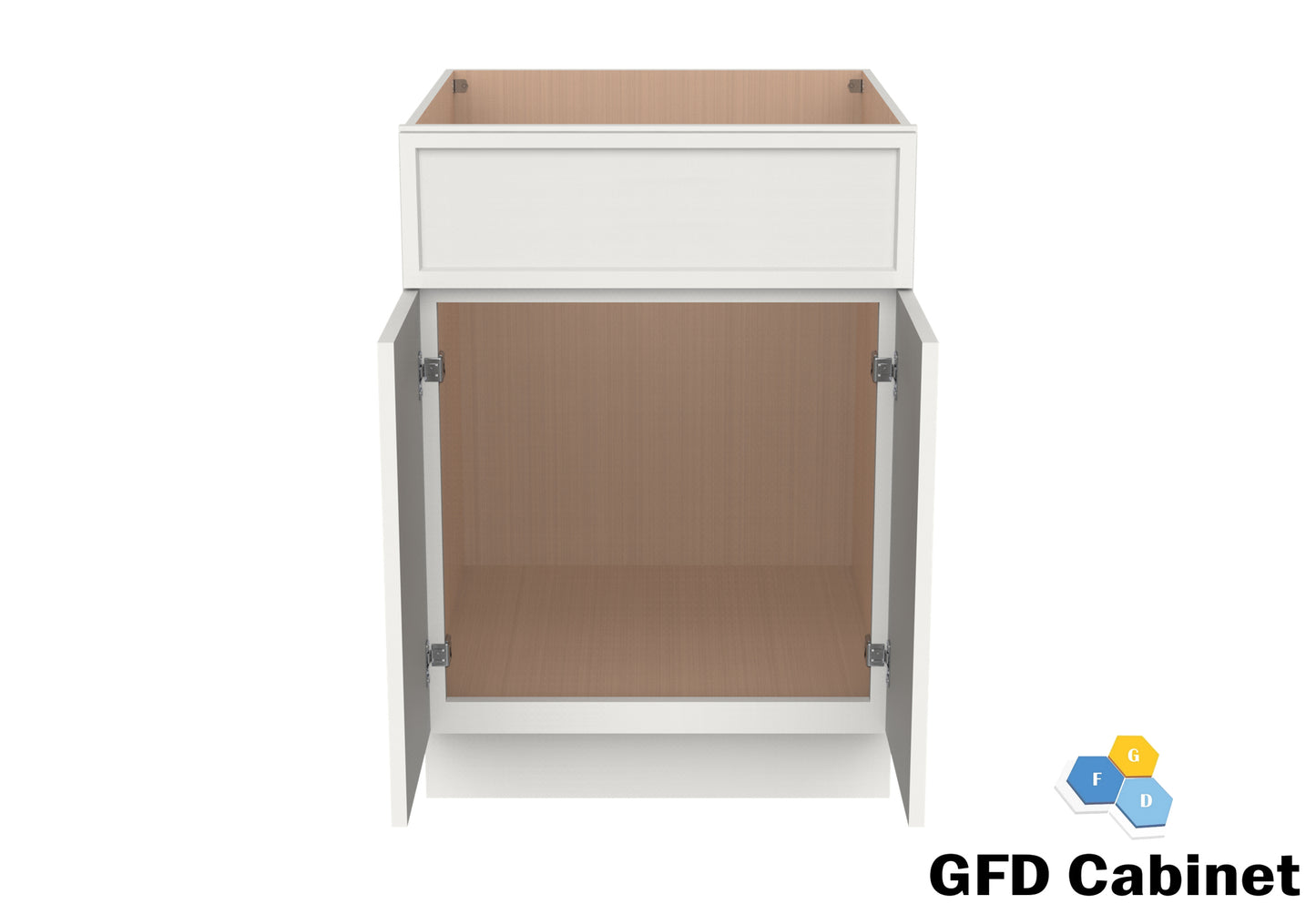 V3021 Slim Shaker Vanity Base 30"Wx34-1/2"Hx21"D