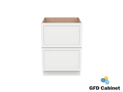 2DB36 Slim Shaker 2-Drawer Base Cabinet 36"Wx34-1/2"Hx24"D