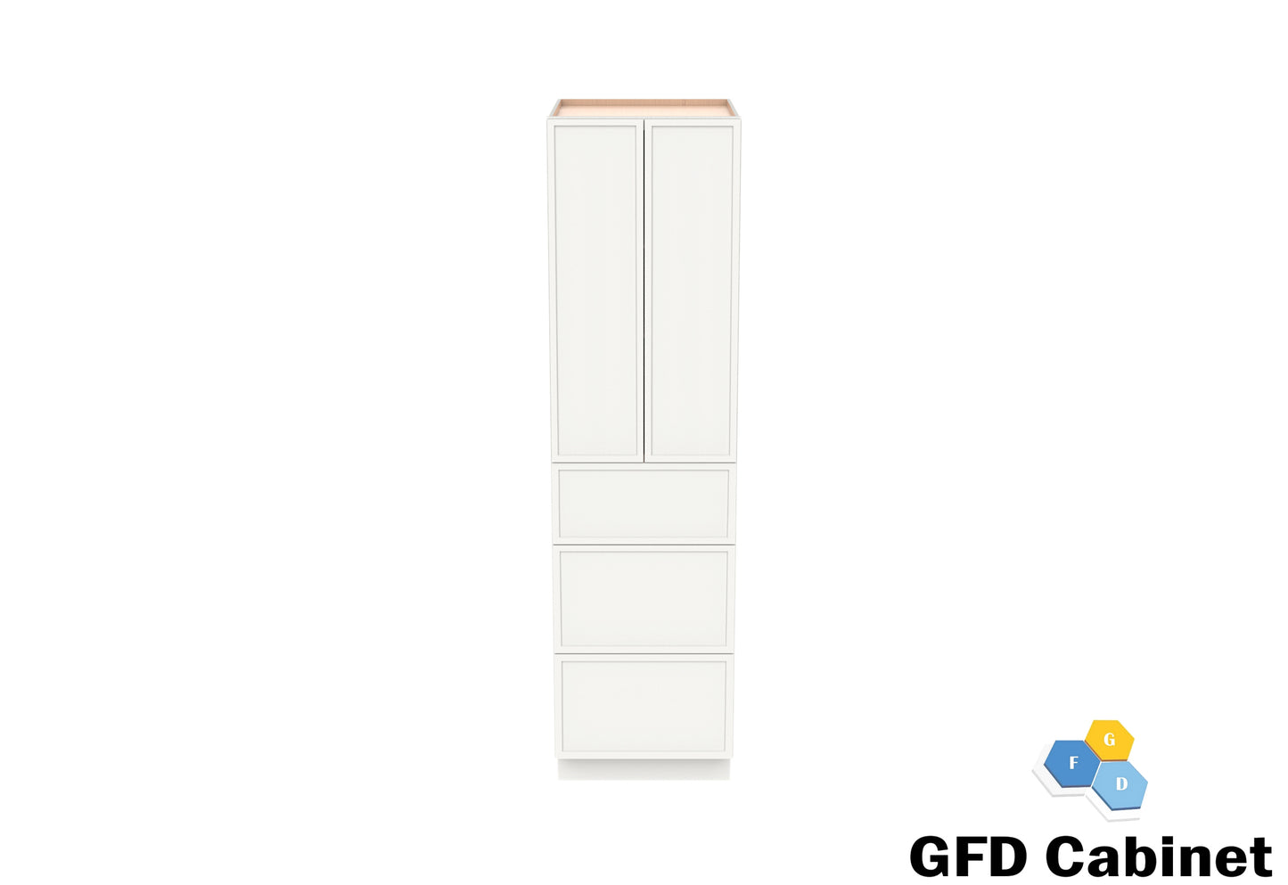 PC3684 Slim Shaker Wall Pantry 36"Wx84"Hx24"D