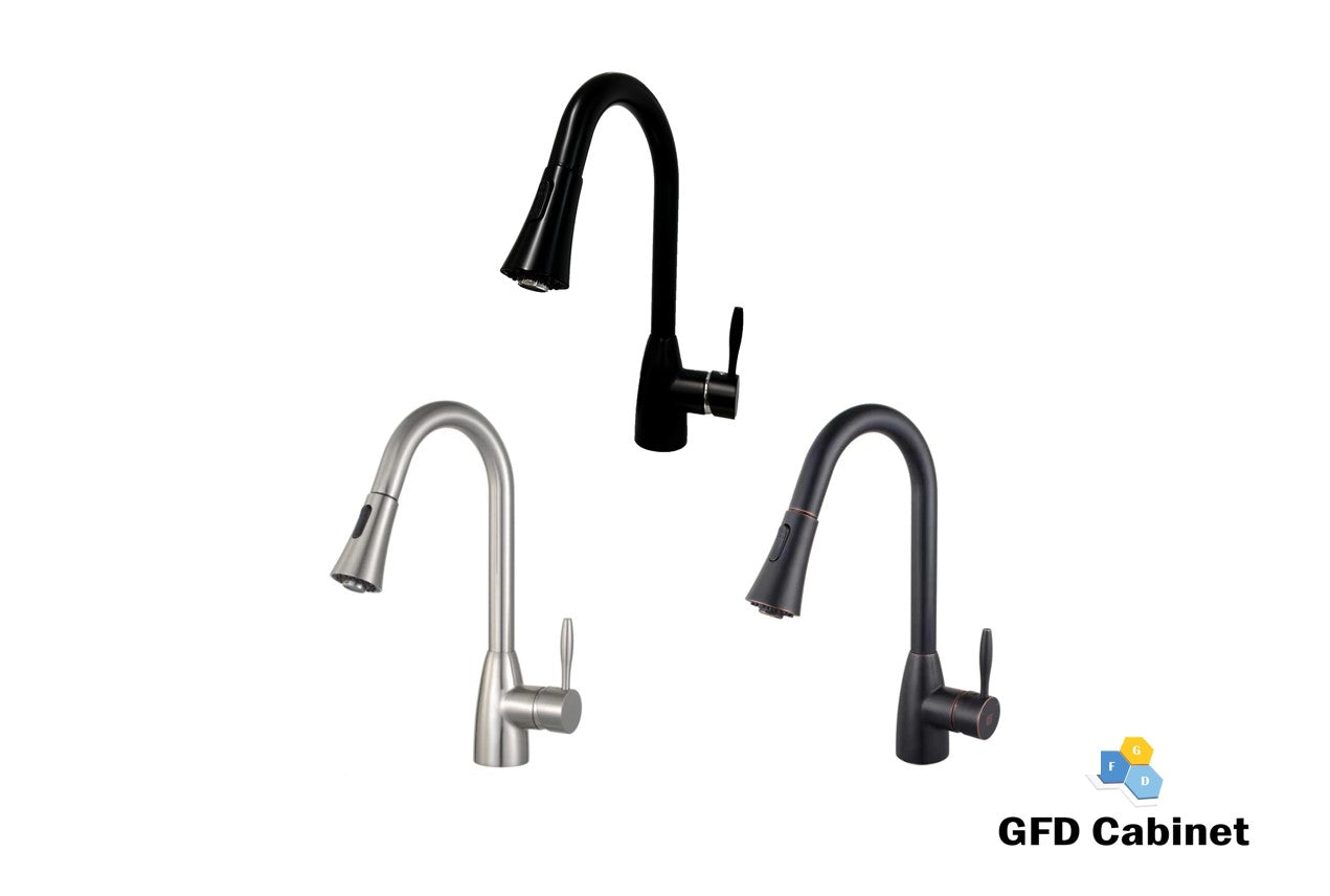 N88402 Single Handle Pull Down Kitchen Faucet Black/Burshed Nickel/Oil Rubbed Bronze