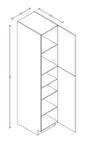 PC1890 Frameless Wall Pantry 18"Wx90"Hx24"D