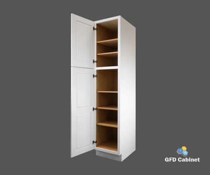 PC1890 Shaker Style Wall Pantry Cabinet 18"Wx90"Hx24"D