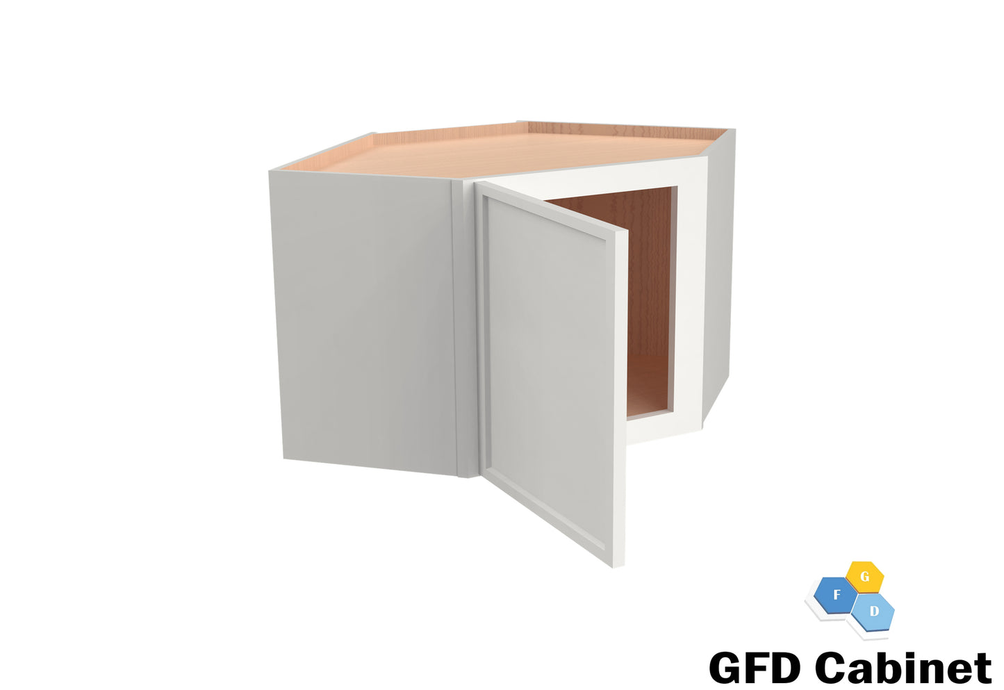 WDC2442 Wall Diagonal Corner Cabinet 24"Wx42"Hx12"D