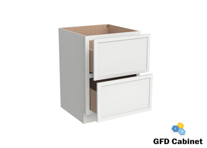 2DB36 Slim Shaker 2-Drawer Base Cabinet 36"Wx34-1/2"Hx24"D