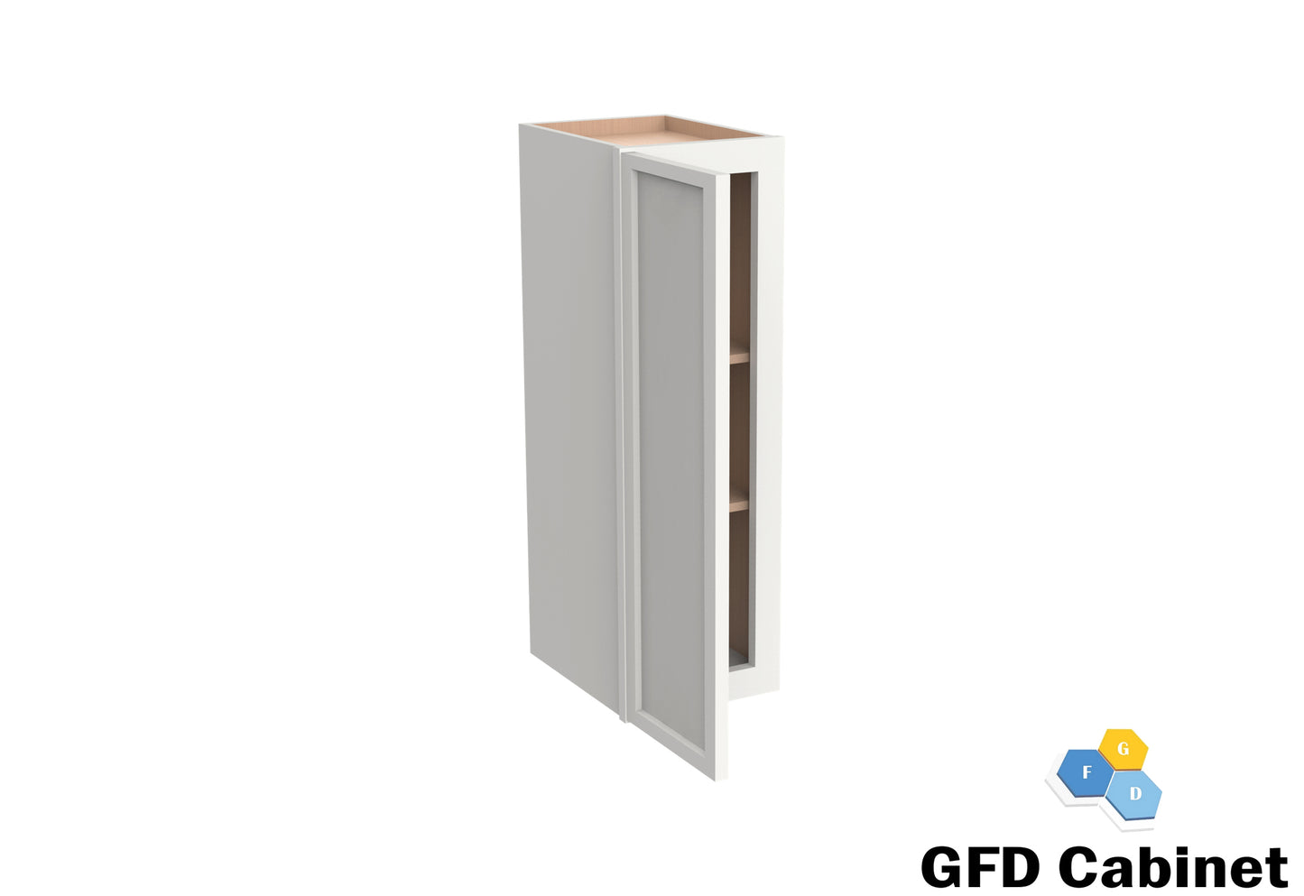 W1542 Slim Shaker Wall Cabinet 15"Wx42"Hx12"D