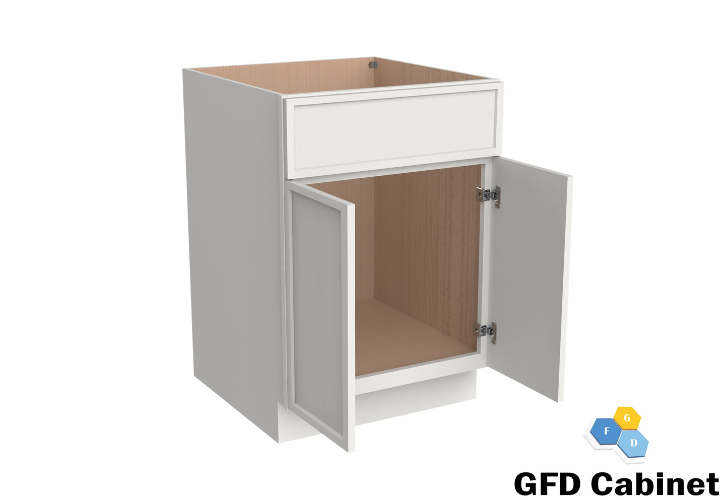 V3021 Slim Shaker Vanity Base 30"Wx34-1/2"Hx21"D