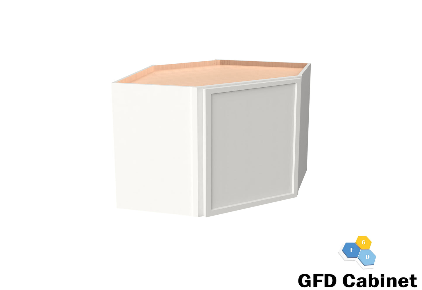 WDC2442 Wall Diagonal Corner Cabinet 24"Wx42"Hx12"D
