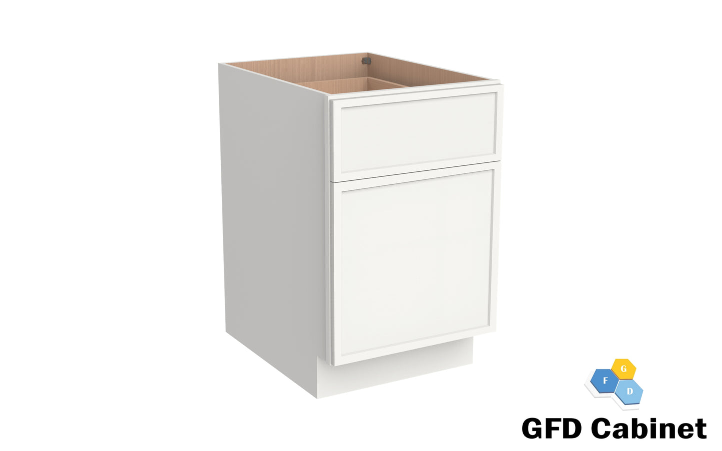 BWBK18 Base Waste Basket Cabinet 18"Wx34-1/2"Hx24"D