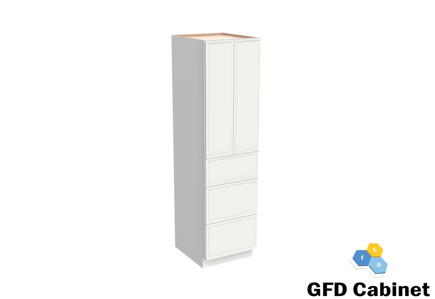 PC3684 Slim Shaker Wall Pantry 36"Wx84"Hx24"D