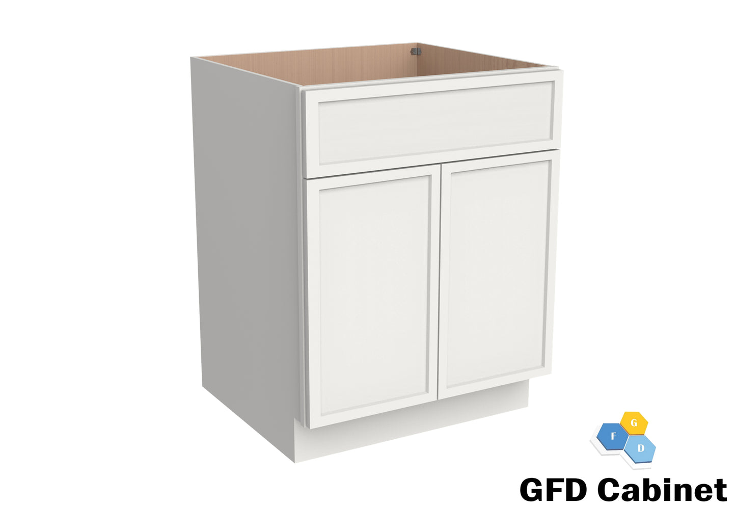 V3021 Slim Shaker Vanity Base 30"Wx34-1/2"Hx21"D