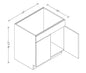 SB33 Sink Base 33"Wx34-1/2"Hx24"D