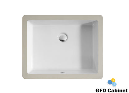 SF1201 Rectangular Ceramic Undermount Bathroom Sink