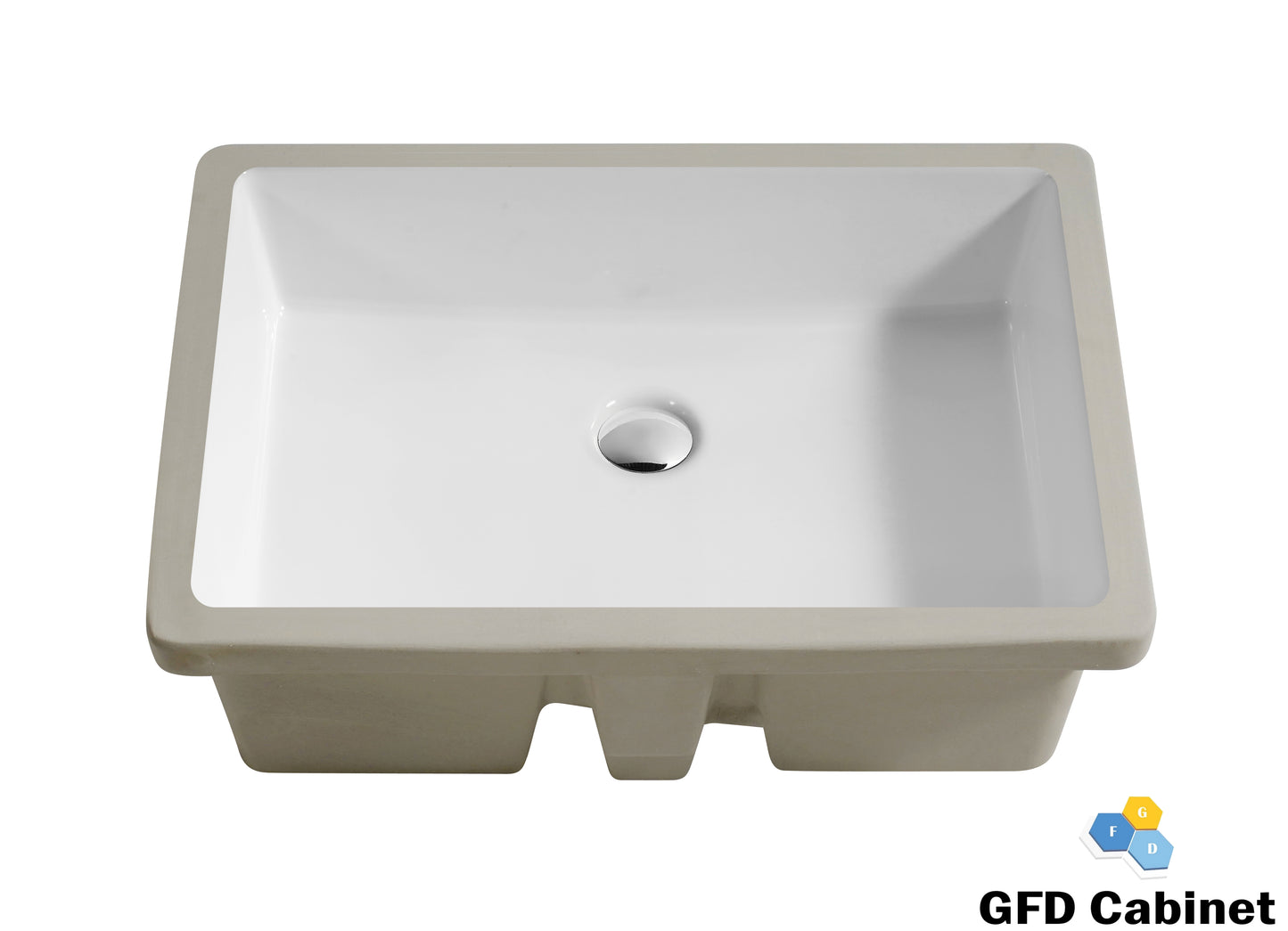 SF1202 Rectangular Ceramic Undermount Bathroom Sink