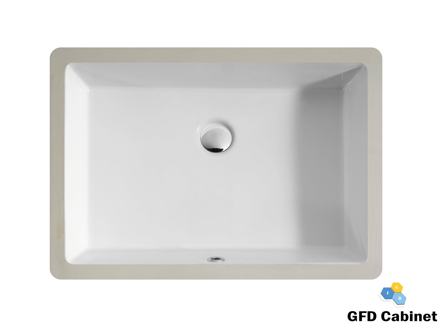 SF1202 Rectangular Ceramic Undermount Bathroom Sink