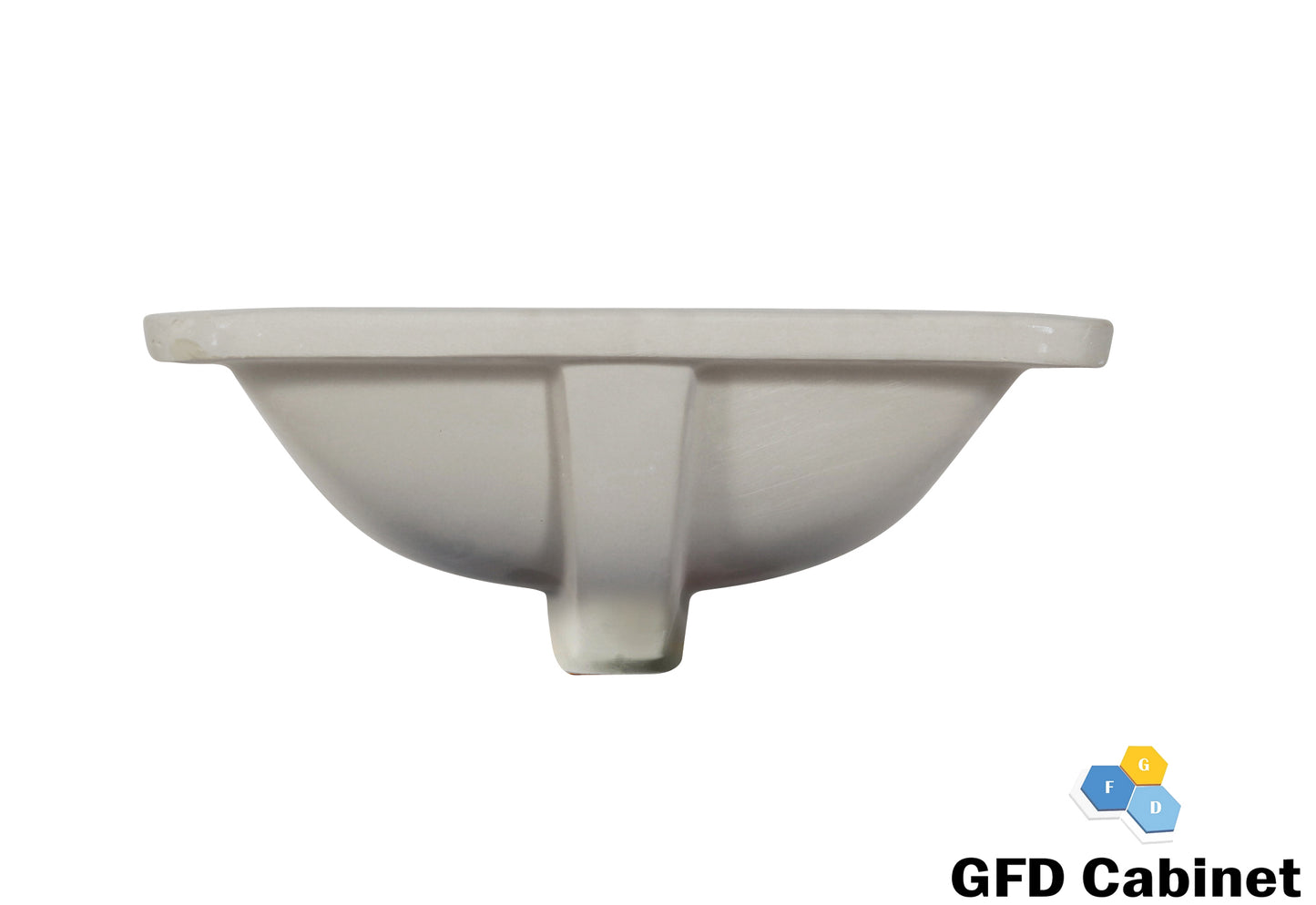 SK-1712 Rectangular Ceramic Undermount Bathroom Sink with Overflow