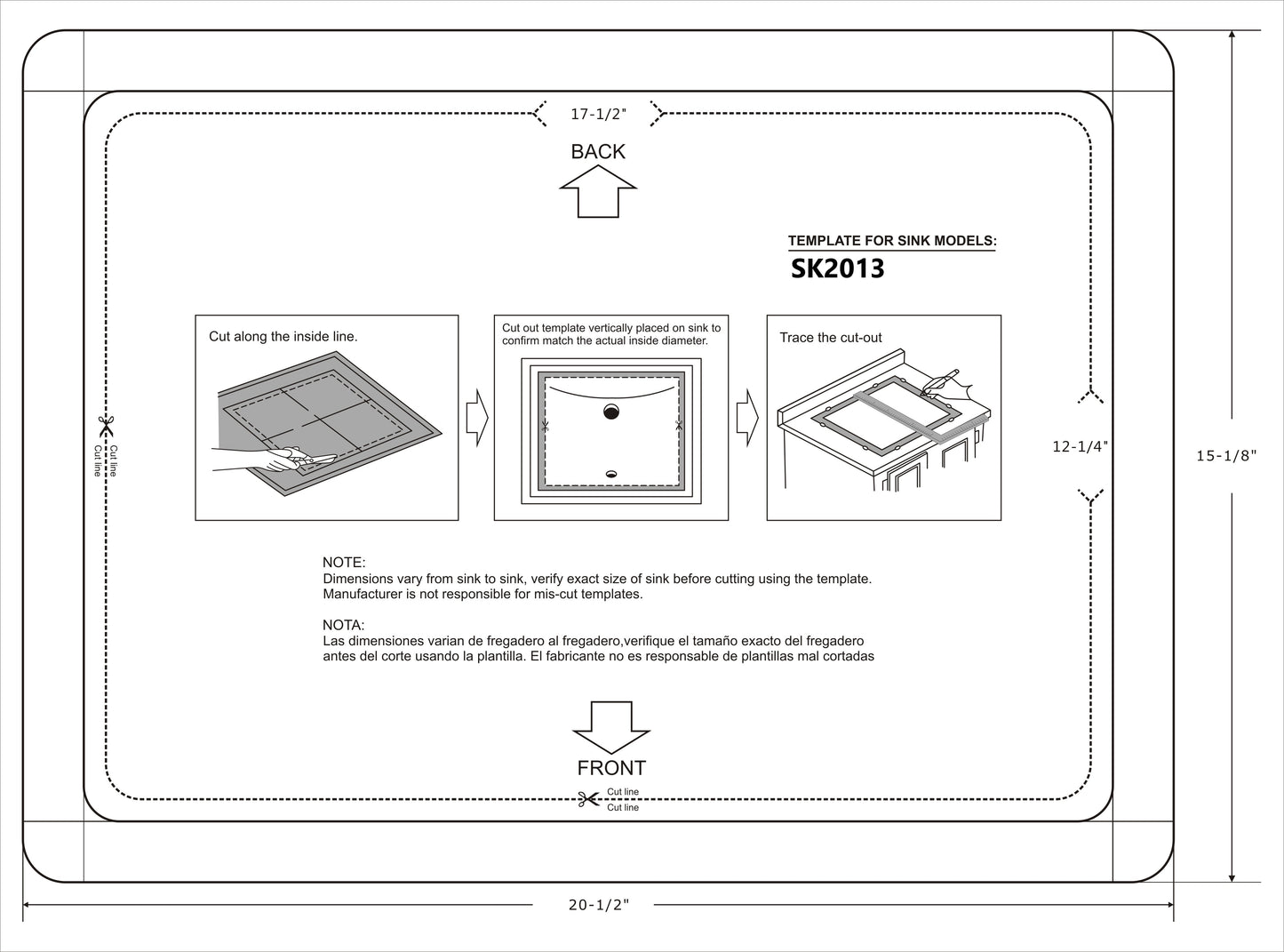 SK-2013-WH Rectangular Ceramic Undermount Basin White Color