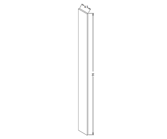 TK8 Shaker Style Cabinet Toe Kick 96"Wx4-1/2Hx1/5"T