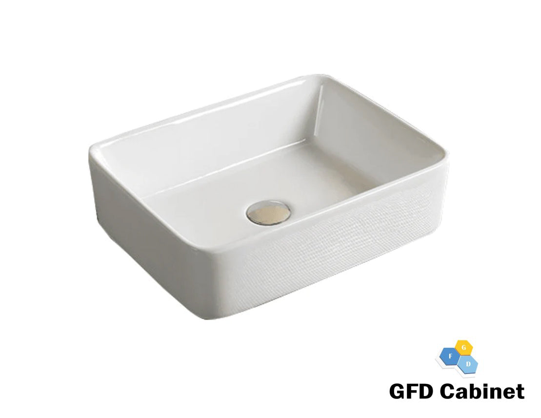 TP5921N White Artistic Basin Above Counter Vessel Sink