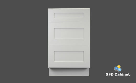 VDB1521 Shaker Style Cabinet Vanity 3-Drawer Base15"Wx34-1/2"Hx21"D