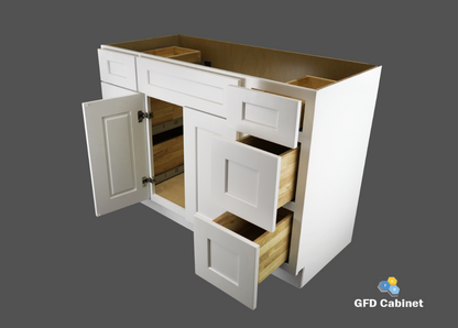 VDB4821 Shaker Style Cabinet Vanity Sink Base 48"Wx34-1/2"Hx21"D