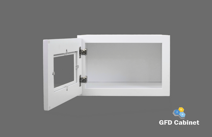 W1212GD Shaker Style Wall Cabinet With Glass Door 12"Wx12"Hx12"D