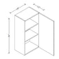 W1836 Wall Cabinet 18"Wx36"Hx12"D