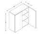W3030 Wall Cabinet 30"Wx30"Hx12"D