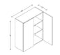 W3036 Wall Cabinet 30"Wx36"Hx12"D
