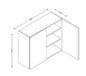 W3630 Wall Cabinet 36"Wx30"Hx12"D