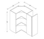 WER2436 Frameless European Style Wall Easy Reach Cabinet 24"Wx36"Hx12"D
