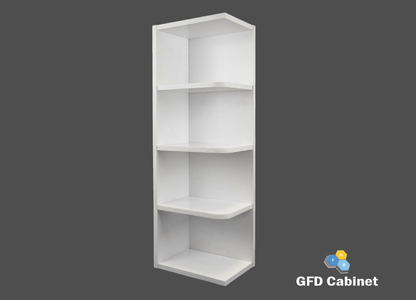 WES0930 Shaker Style Wall Cabinet Wall End Shelf 9"Wx30"Hx12"D