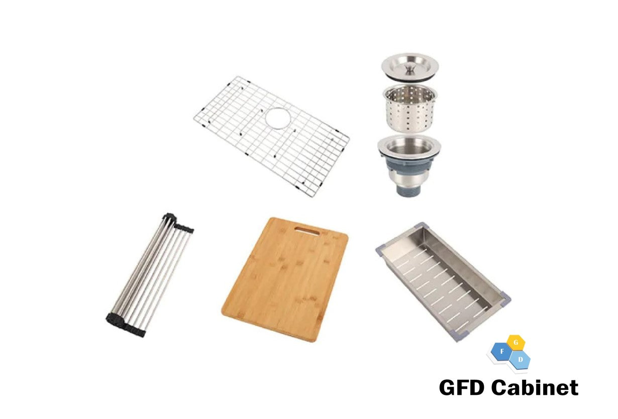 WRD3219S 18 Gauge (18G) Round Corners Stainless steel Undermount Square Single Bowl Sink