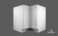 BLS36 Shaker Style Base Lazy Susan Cabinet 36"Wx34-1/2"Hx24"D
