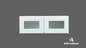 W3018GD Shaker Style Wall Cabinet With Glass Door 30"Wx18"Hx12"D