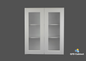W3036GD Shaker Style Wall Cabinet With Glass Door 30"Wx36"Hx12"D
