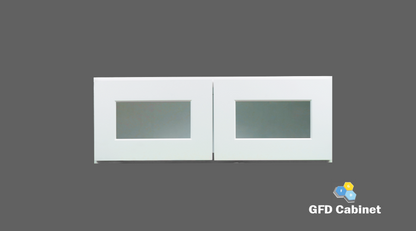 W3612GD Shaker Style Wall Cabinet With Glass Door 36"Wx12"Hx12"D