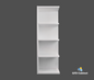 WES0930 Shaker Style Wall Cabinet Wall End Shelf 9"Wx30"Hx12"D