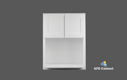 WMC2730 Shaker Style Wall Microwave Cabinet 27"Wx30"Hx12"D