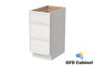 3DB18 Slim Shaker 3-Drawer Base Cabinet 18"Wx34-1/2"Hx24"D