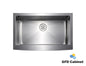 AP3522S-RD 16 Gauge (16G) 35" Stainless steel Apron Front Sink Round corners Singel Bowl