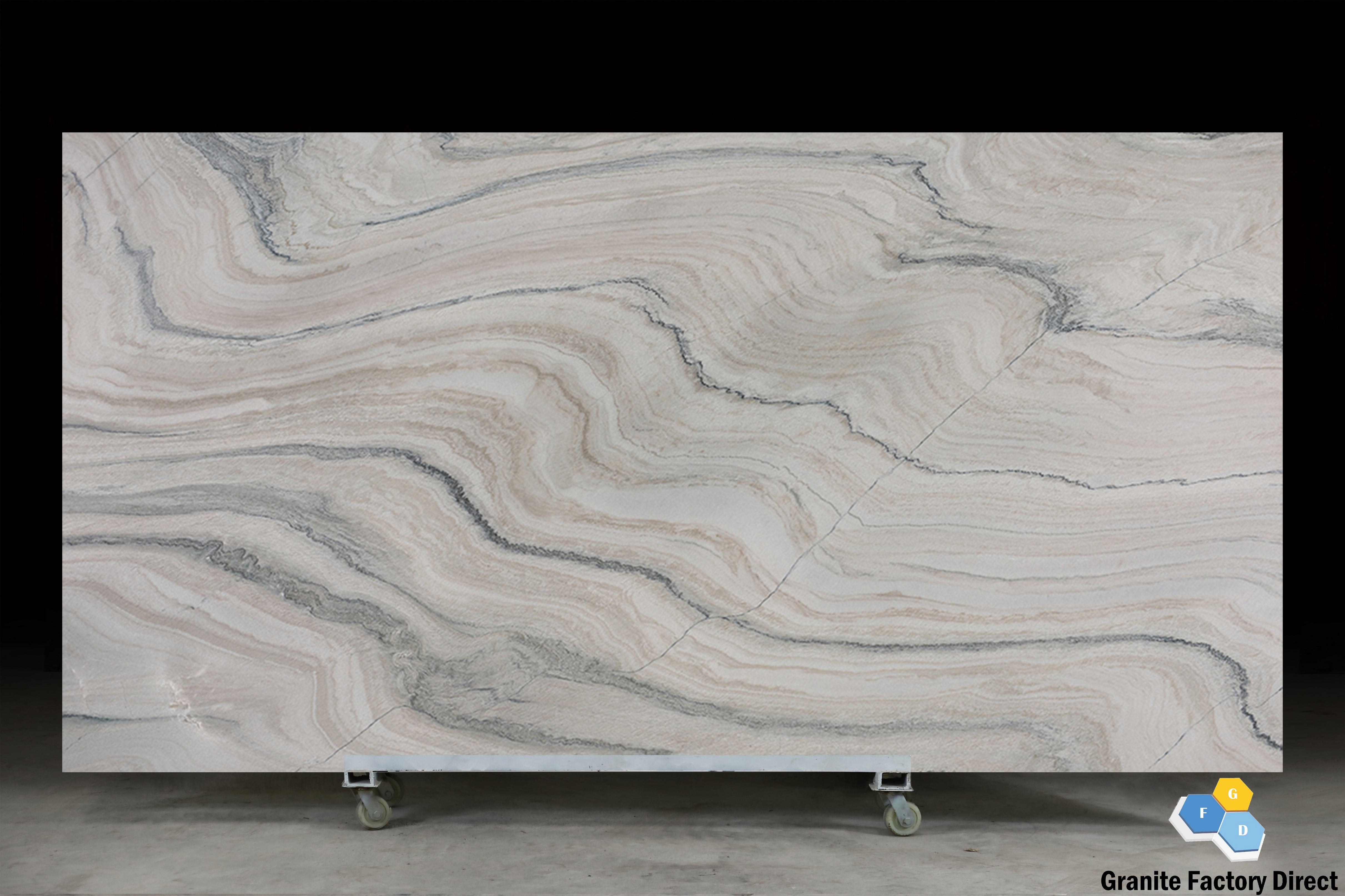 Aquarella Quartzite Countertop and Island – Granite Factory Direct