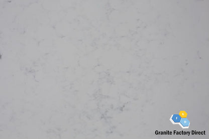 Bianco Carrara Quartz GFD330 Countertop Prefab and Slab for saleBianco Carrara Quartz Countertop Prefab for sale