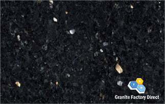 Black Galaxy Granite Countertop Prefab for sale
