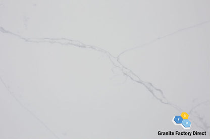 Calacatta Classic Quartz GFD504 Countertop Prefab and Slab for sale