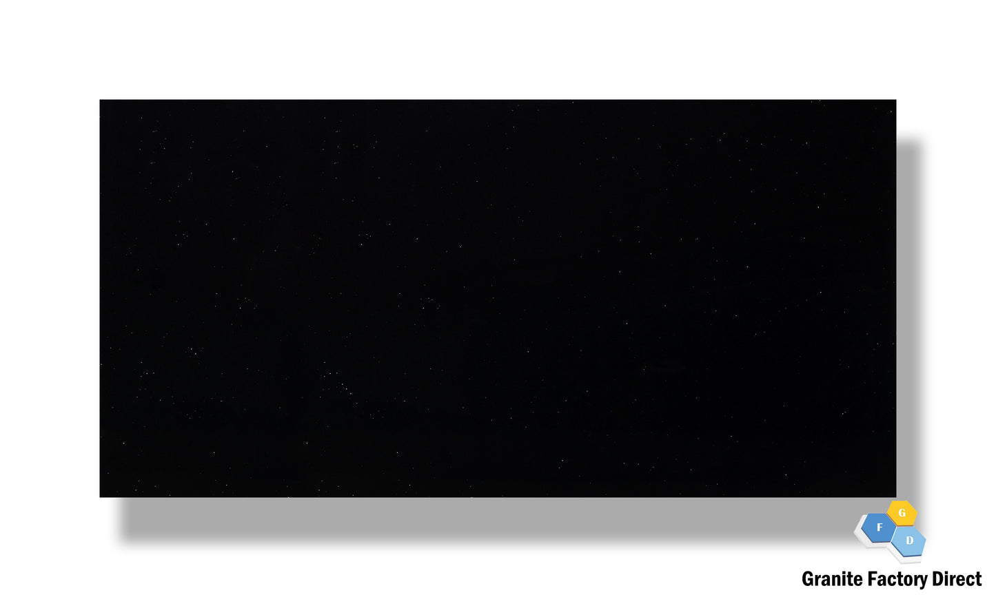 Crystal Black Quartz GFD805 Countertop Prefab and Slab for sale