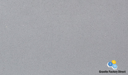 Crystal Grey Light Quartz GFD806 Countertop Prefab and Slab for sale