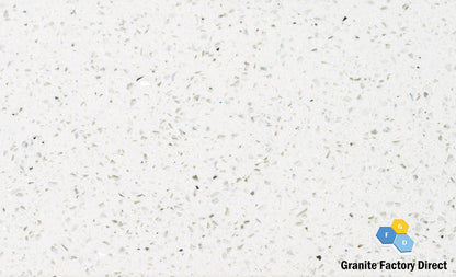 Crystal White Quartz GFD800 Countertop Prefab and Slab for sale