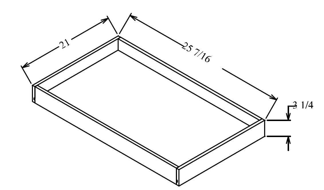 A-ROT30 Cabinet Roll Out Tray 30"